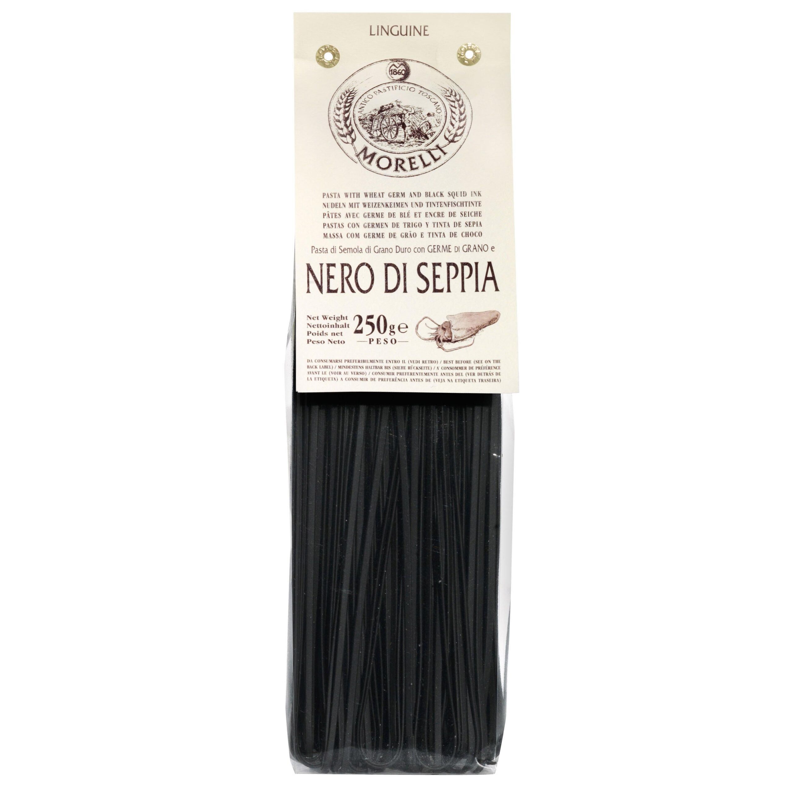Linguine Black Squid Ink Morelli - 250gr