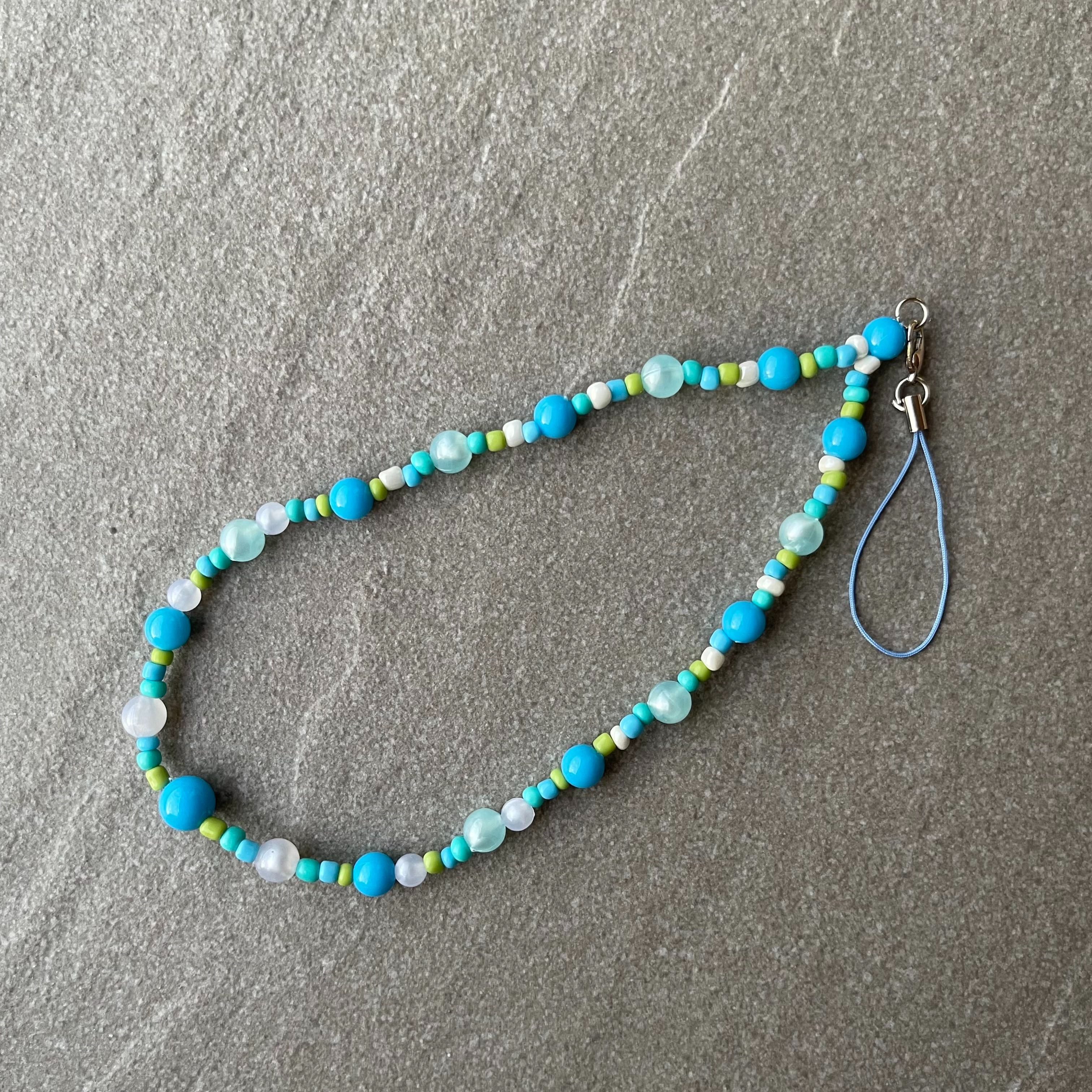 ☻︎ พร้อมส่ง ☻︎ (Ready to ship!)  Turquoise 🪨 Phone Strap