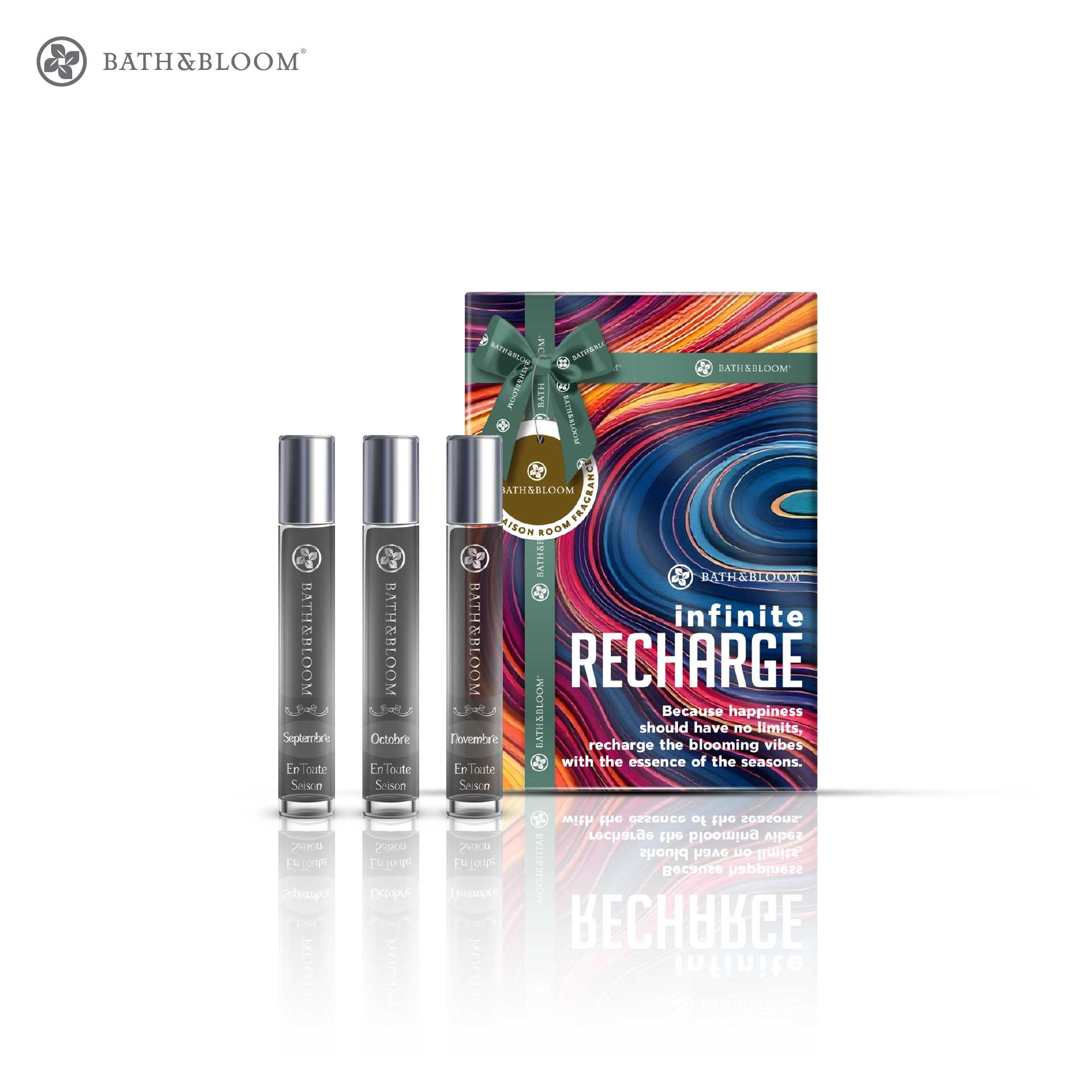 BATH & BLOOM INFINITE RECHARGE – AUTUMN GIFT SET ชุดของขวัญ สเปรย์น้ำหอมปรับอากาศ เซต 3 กลิ่น AUTUMN