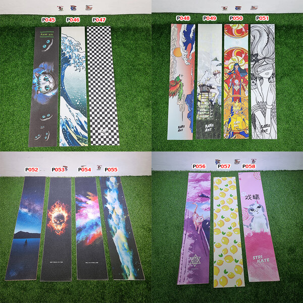 0303 Surf skateboard Grip tape 120x26cm set 2 สติ๊กเกอร์กระดาษทราย เซิร์ฟสเก็ต longboard cruiser