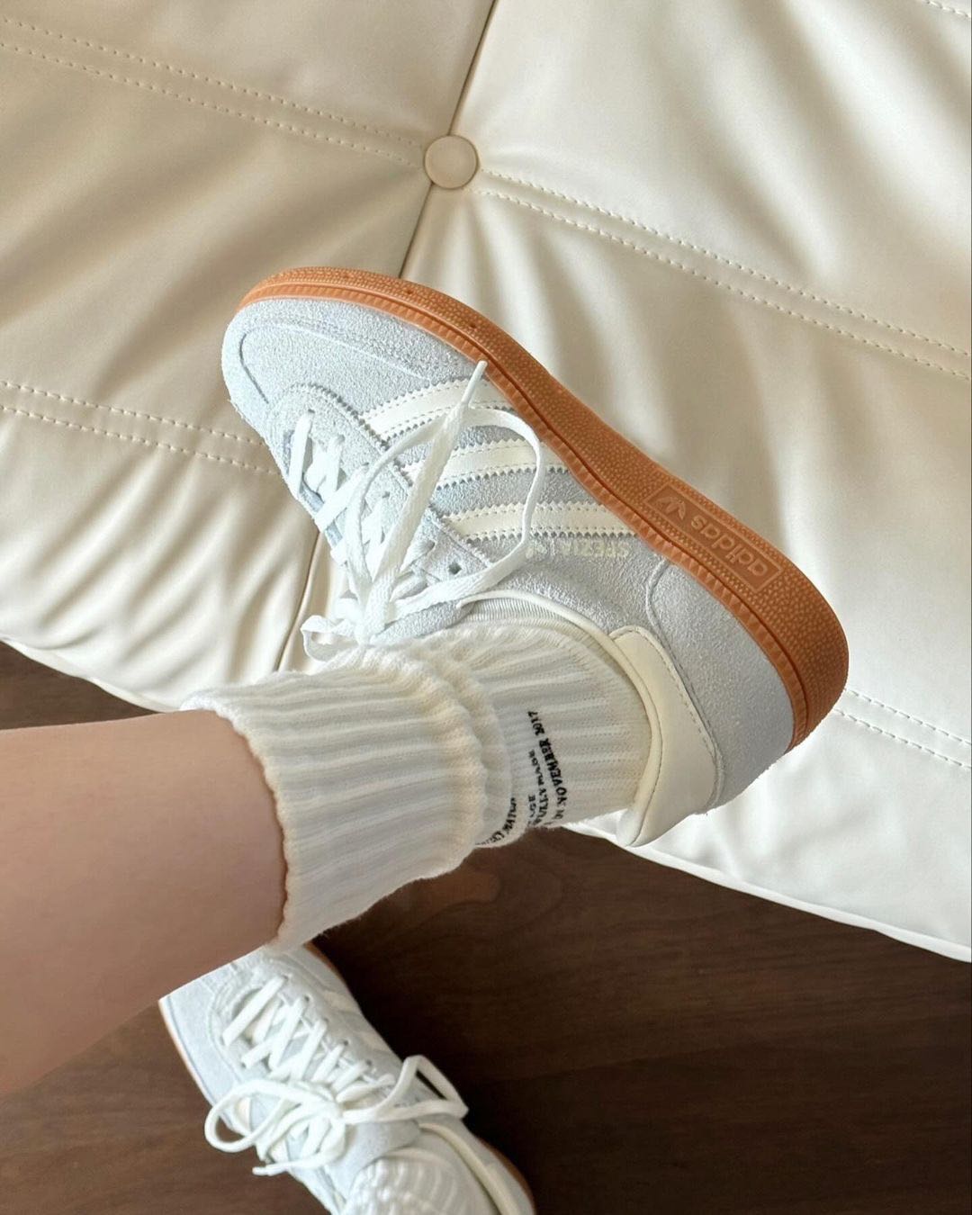 (พร้อมส่ง) Adidas Handball Spezial Wonder Silver Gum