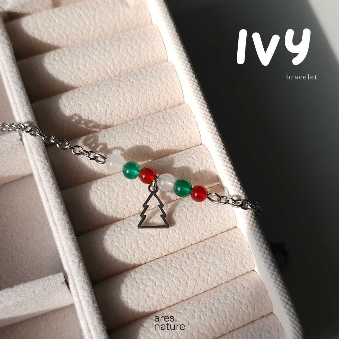ares.nature - สร้อยข้อมือหินรุ่น Ivy เลือกหินเองได้ กำไลหิน กำไลหินแท้