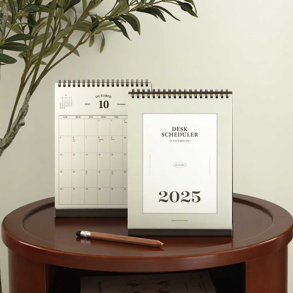 2025 Desk Scheduler ปฏิทินตารางงาน