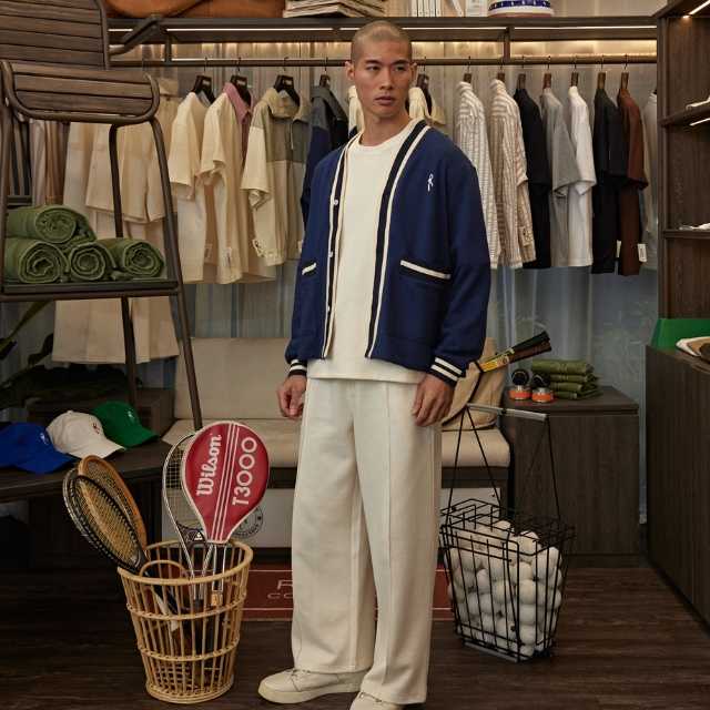 Navy Matchpoint Cardigan