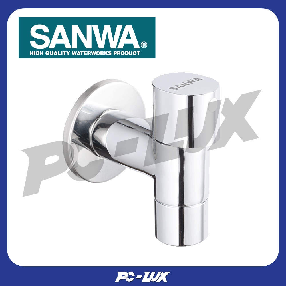 SANWA ก๊อกน้ำติดผนัง JET รุ่น CWT15 ขนาดเกลียว 1/2 นิ้ว