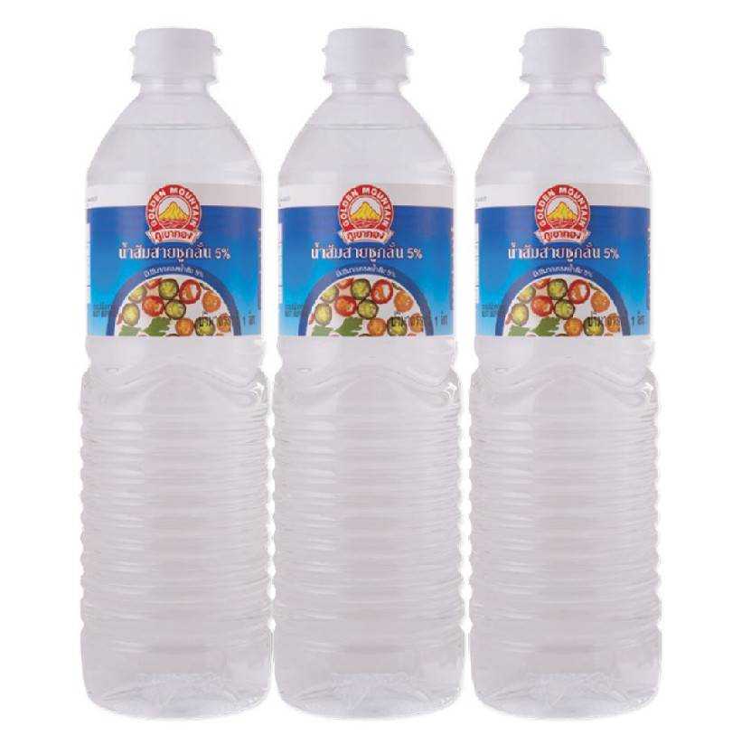 น้ำส้มสายชูภูเขาทองขวด 1 ลิตร( บรรจุ12 ขวด)