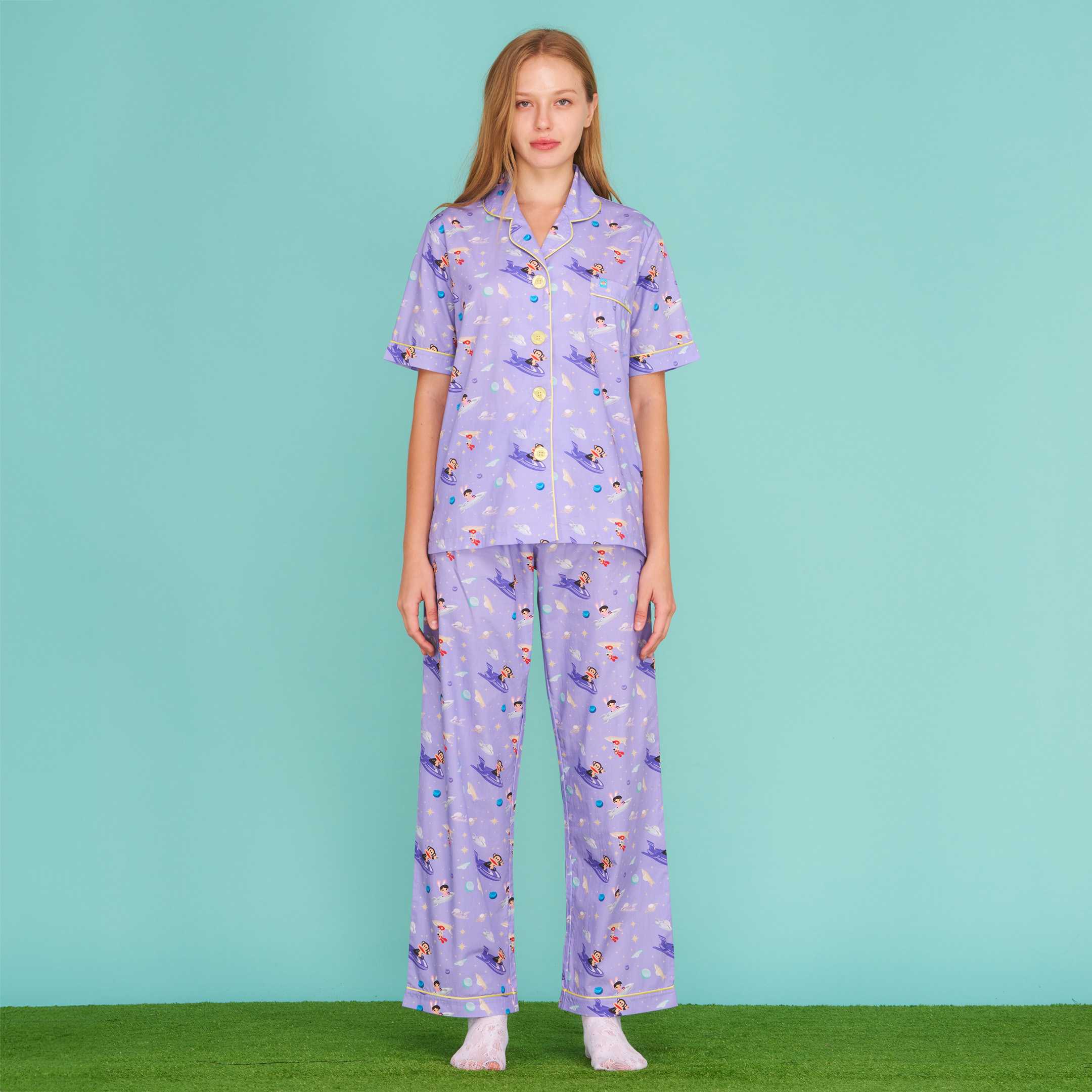PAUL FRANK ชุดนอนกางเกงขายาว GALACTIC GROOVE PANTS SET