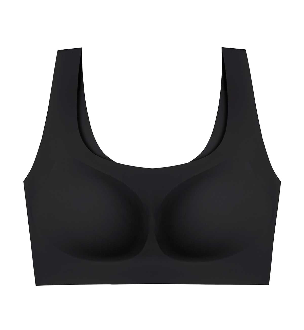 sloggi 10218607 sloggi ZERO Feel 2.0 Top AX R 0004 เสื้อชั้นในรูปแบบไม่มีโครง สีดำ
