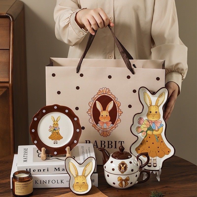 Gift Set Rabbit  🎀🐰🌷 Twinnies Decor