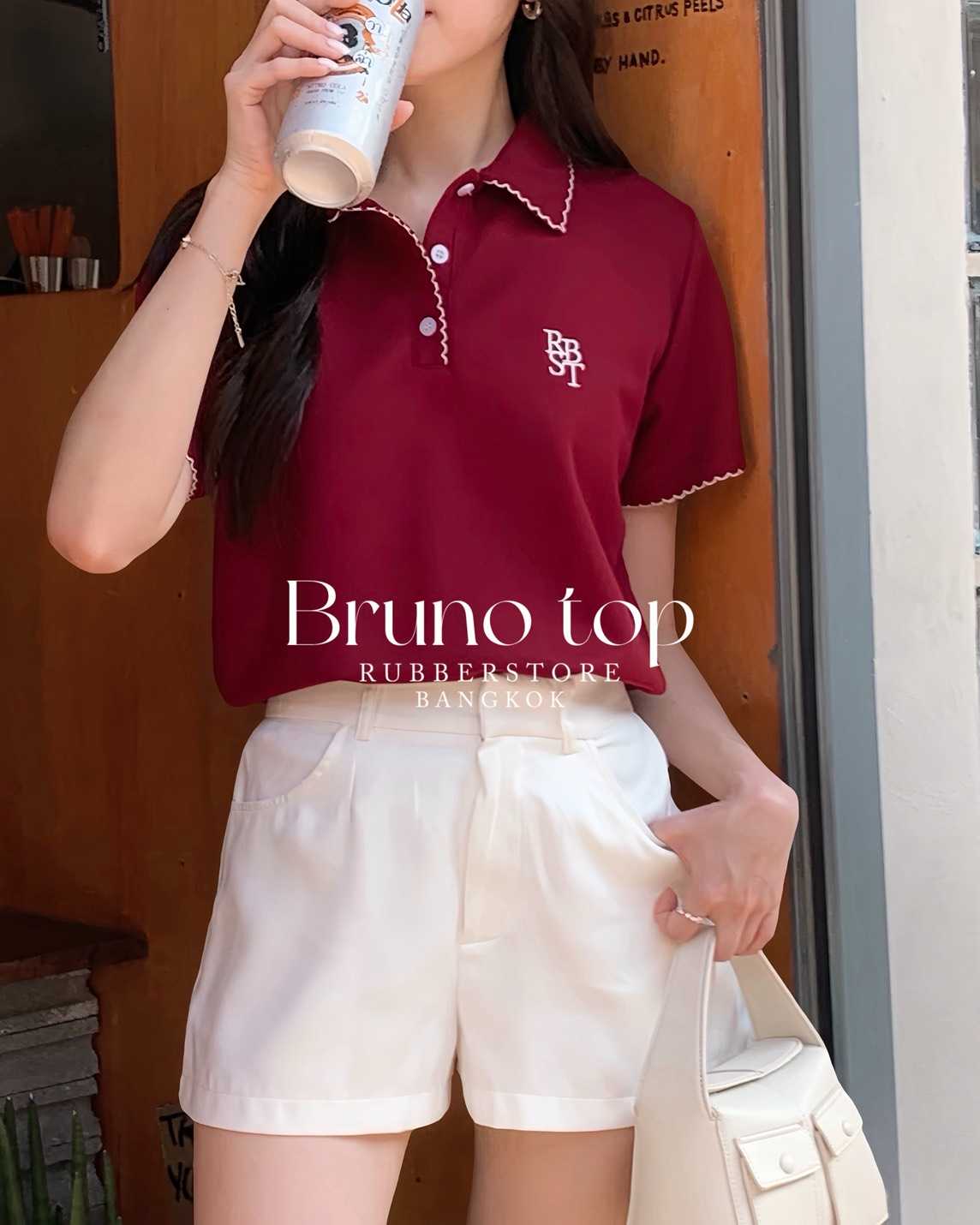 Rubberstore - Bruno top เสื้อคอปกแขนสั้น