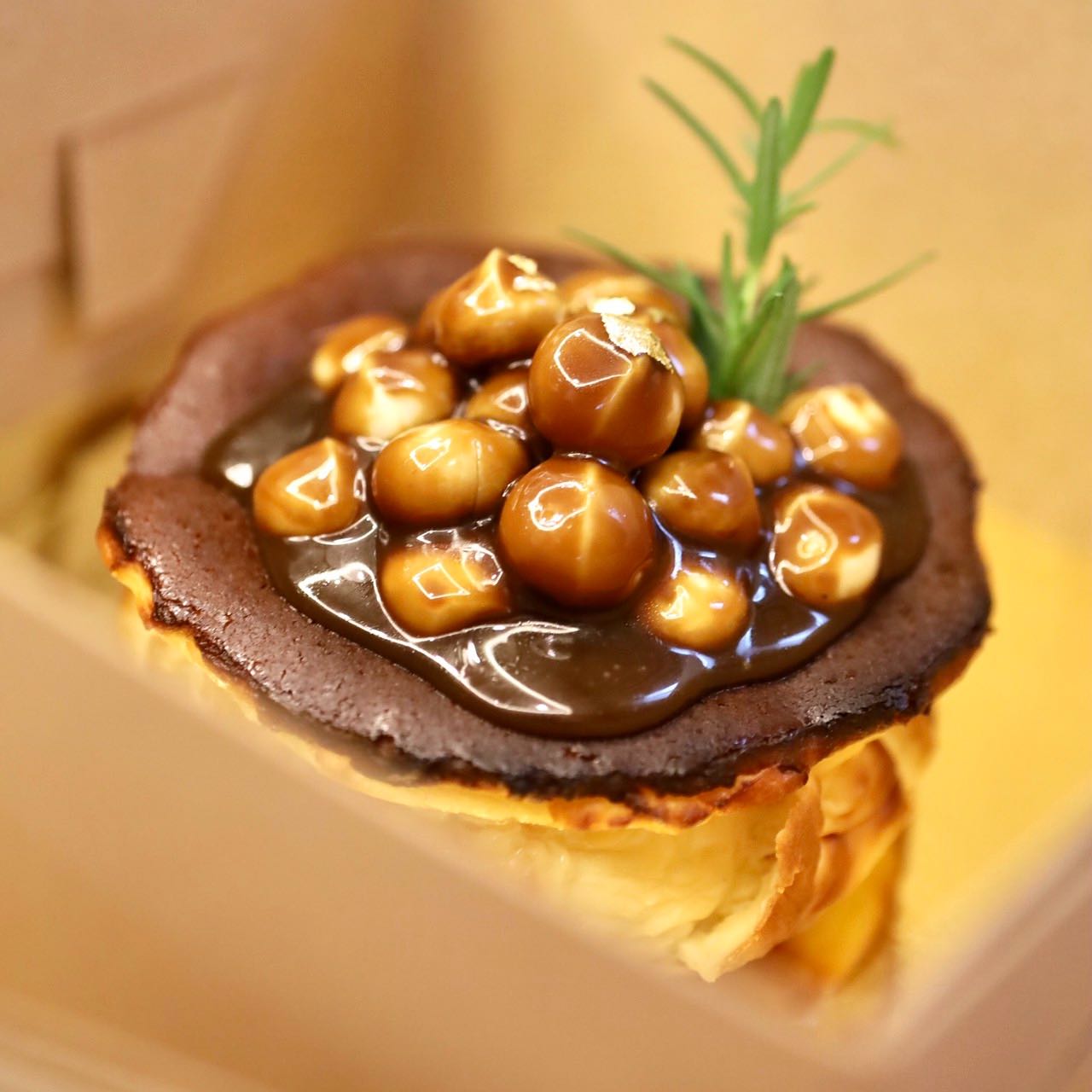 Basque Burnt  Cheesecake 1/2 lbs. with Macadamia Butterscotch