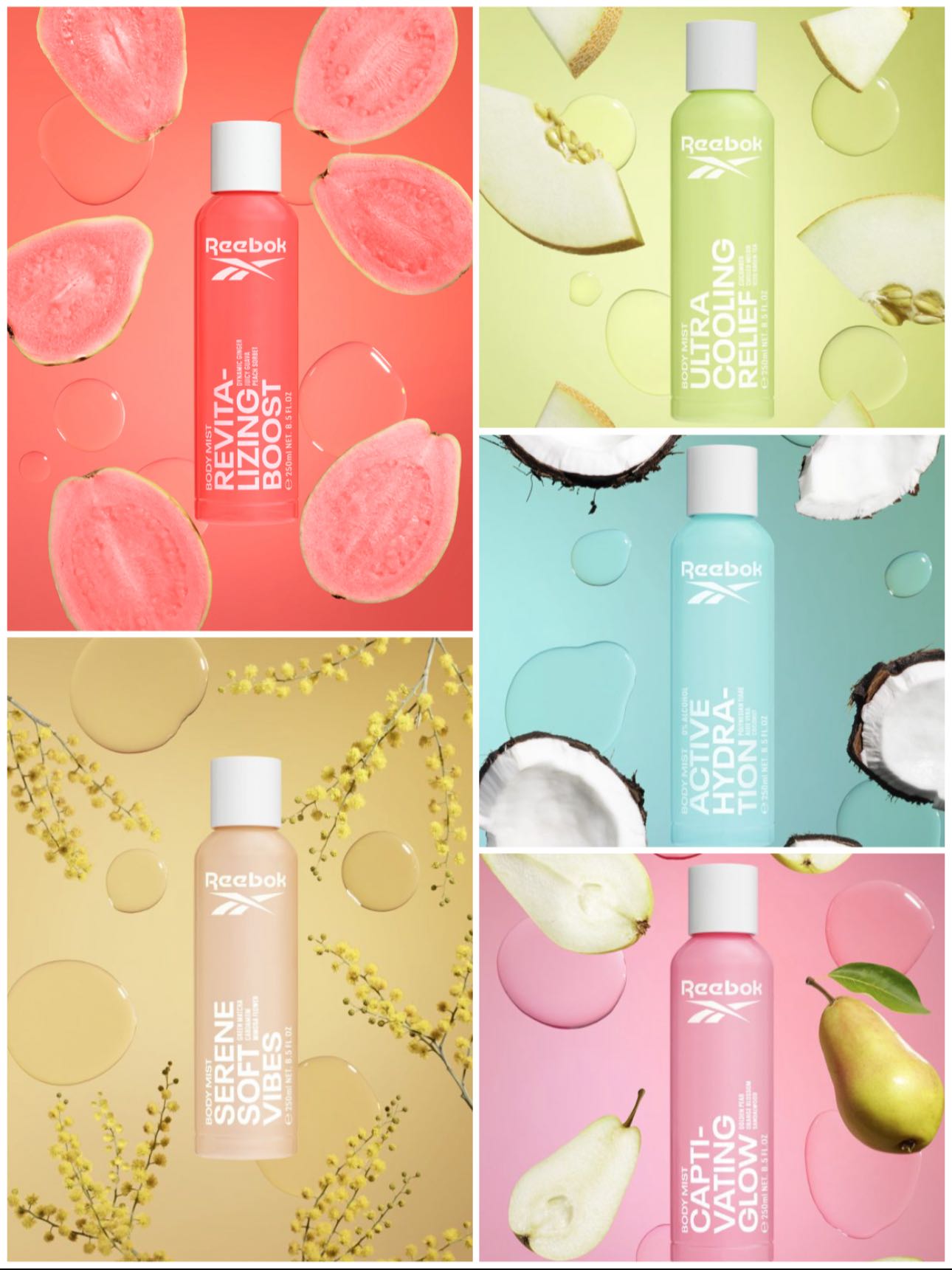 Reebok Body Mist ขนาด 250ml.
