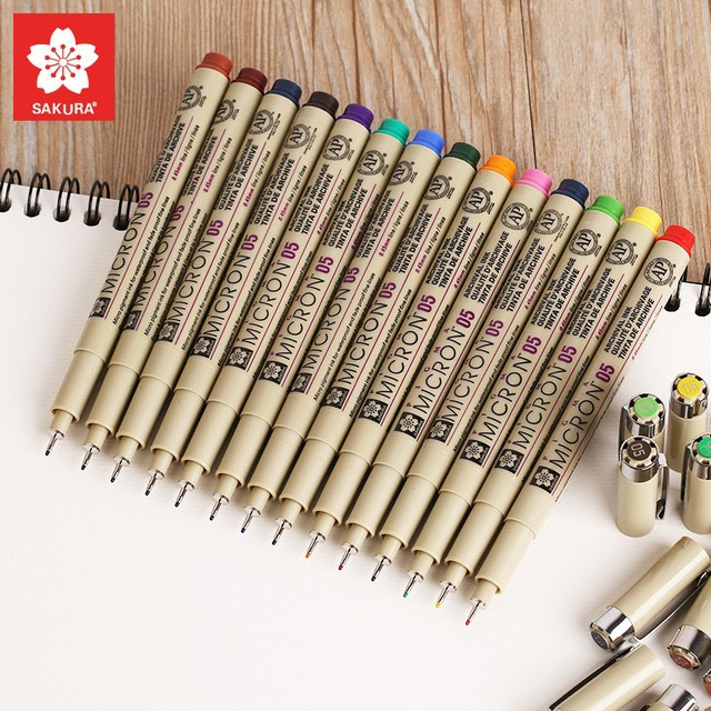 ปากกาพิกม่า Pigma Micron  เส้นสี ปากกาตัดเส้น ซากุระ
