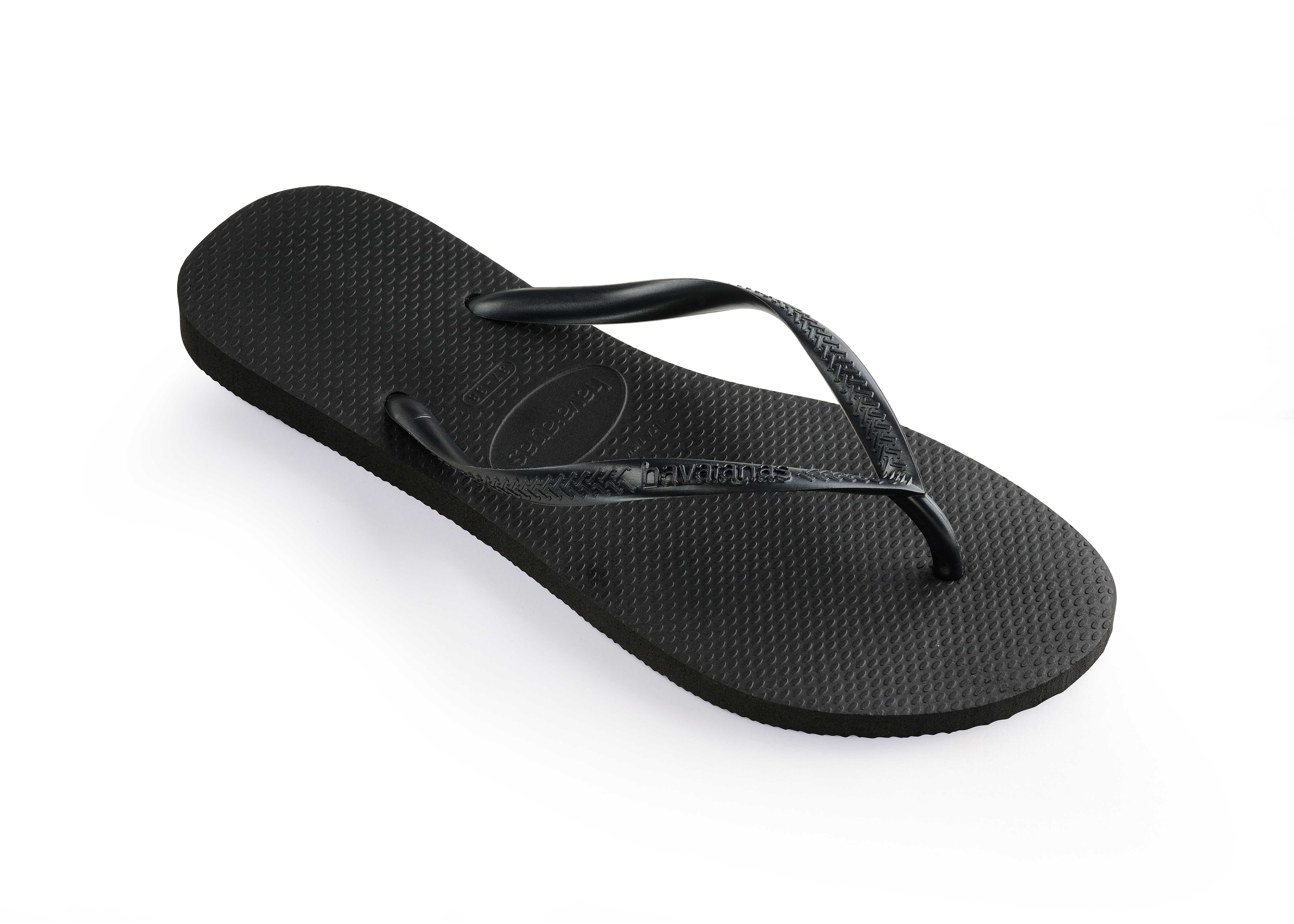 HAVAIANAS รองเท้าแตะผู้หญิง Slim Flip Flops BLACK 40000300090F_C2BKXX