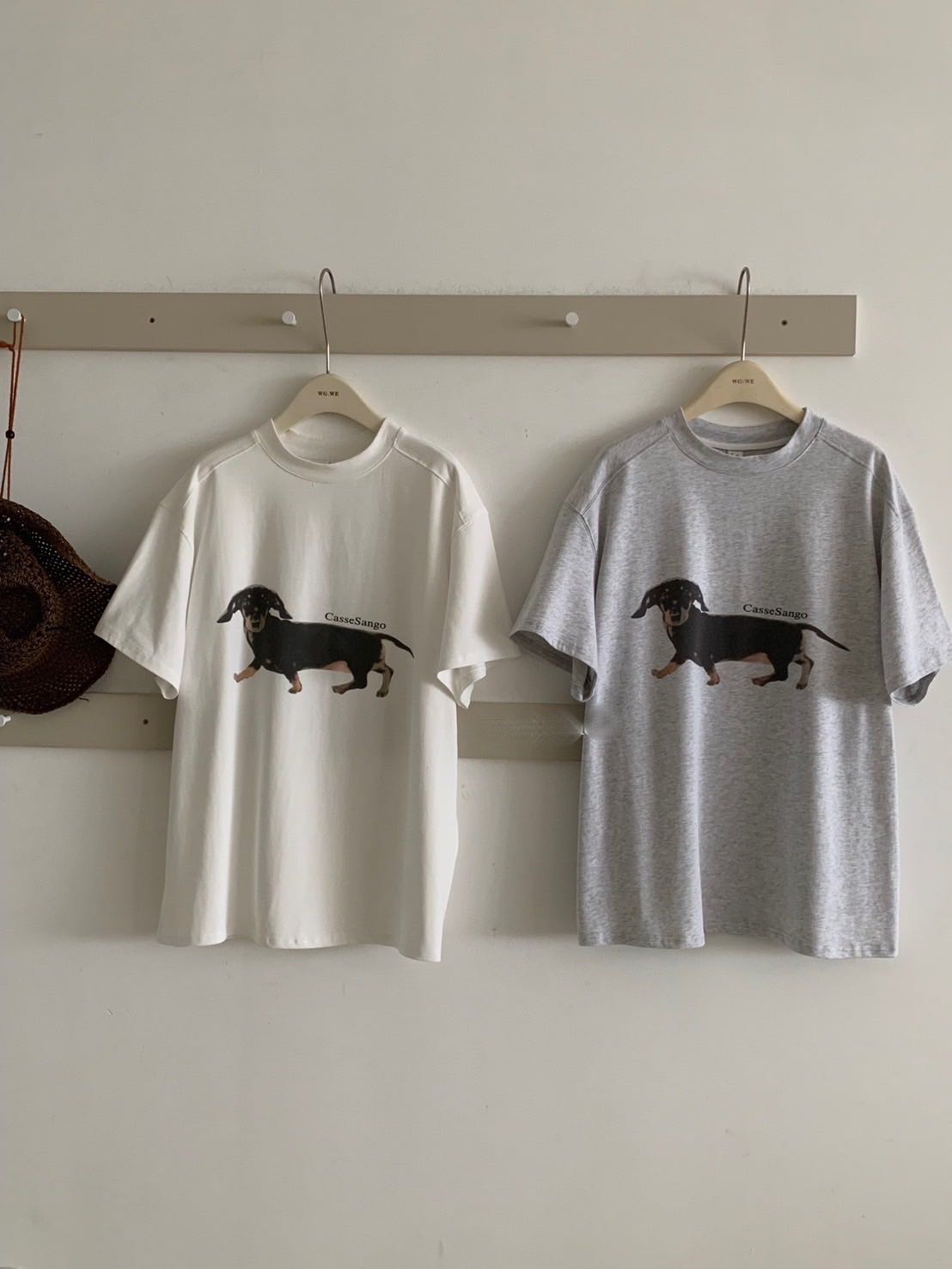 Puppy t-shirt (grey/ white)