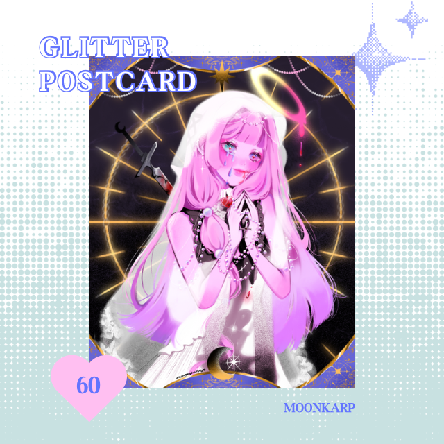 Glitter postcard (special)