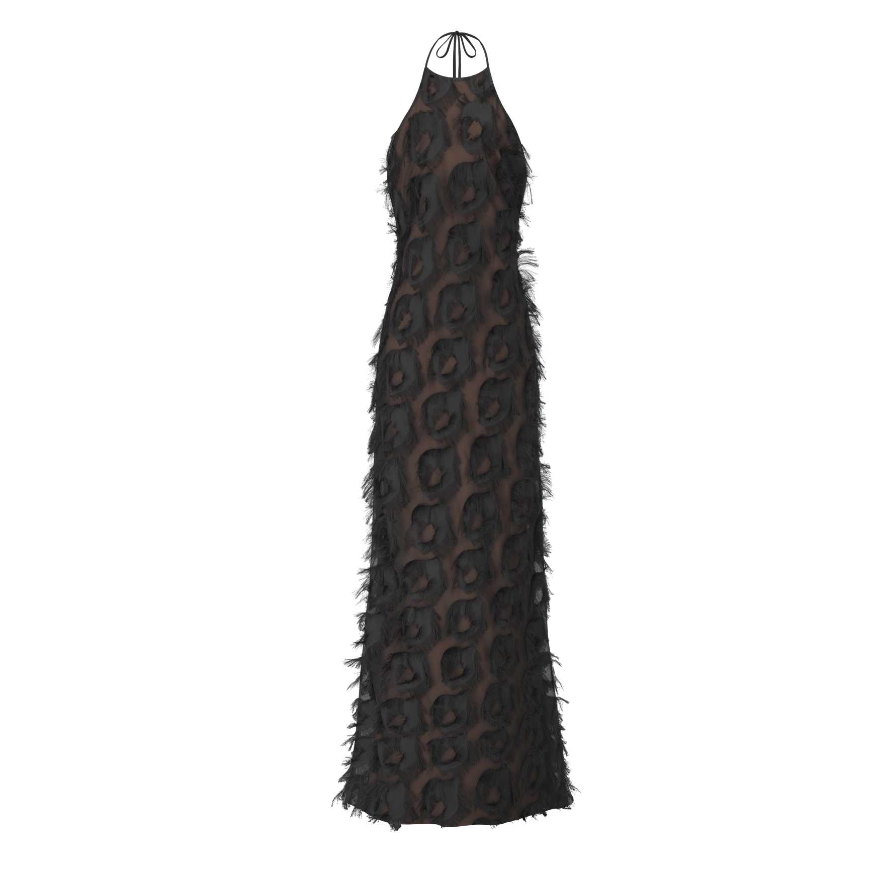 NOIR HALTER DRESS