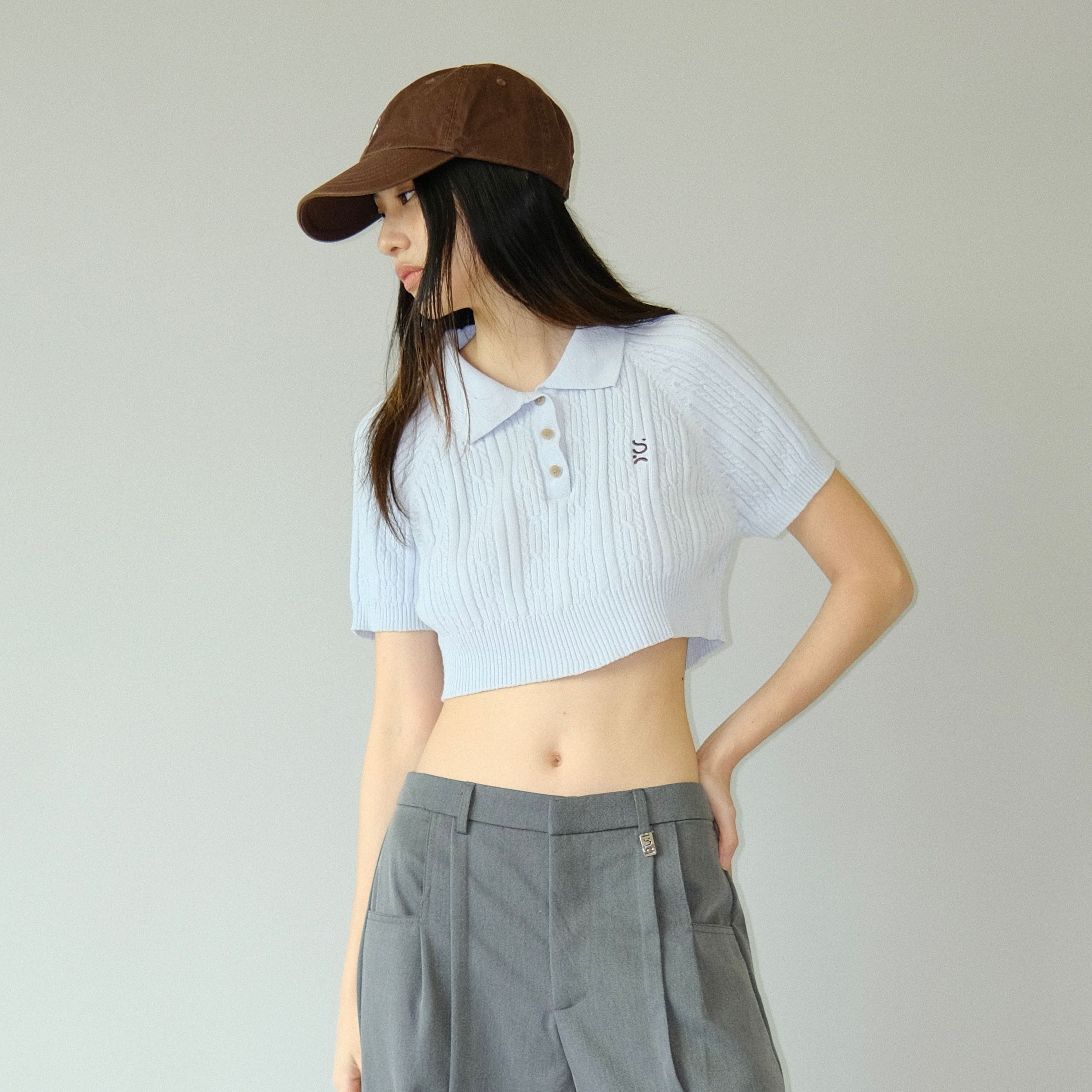 frimo polo knit top