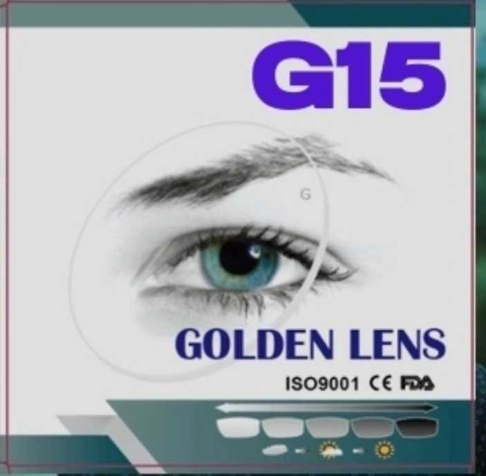 G15 เลนส์บลูเปลี่ยนสีเทาดำเข้ม กรองแสงสีฟ้า แพ็คละ1คู่ ตัดประกอบฟรี