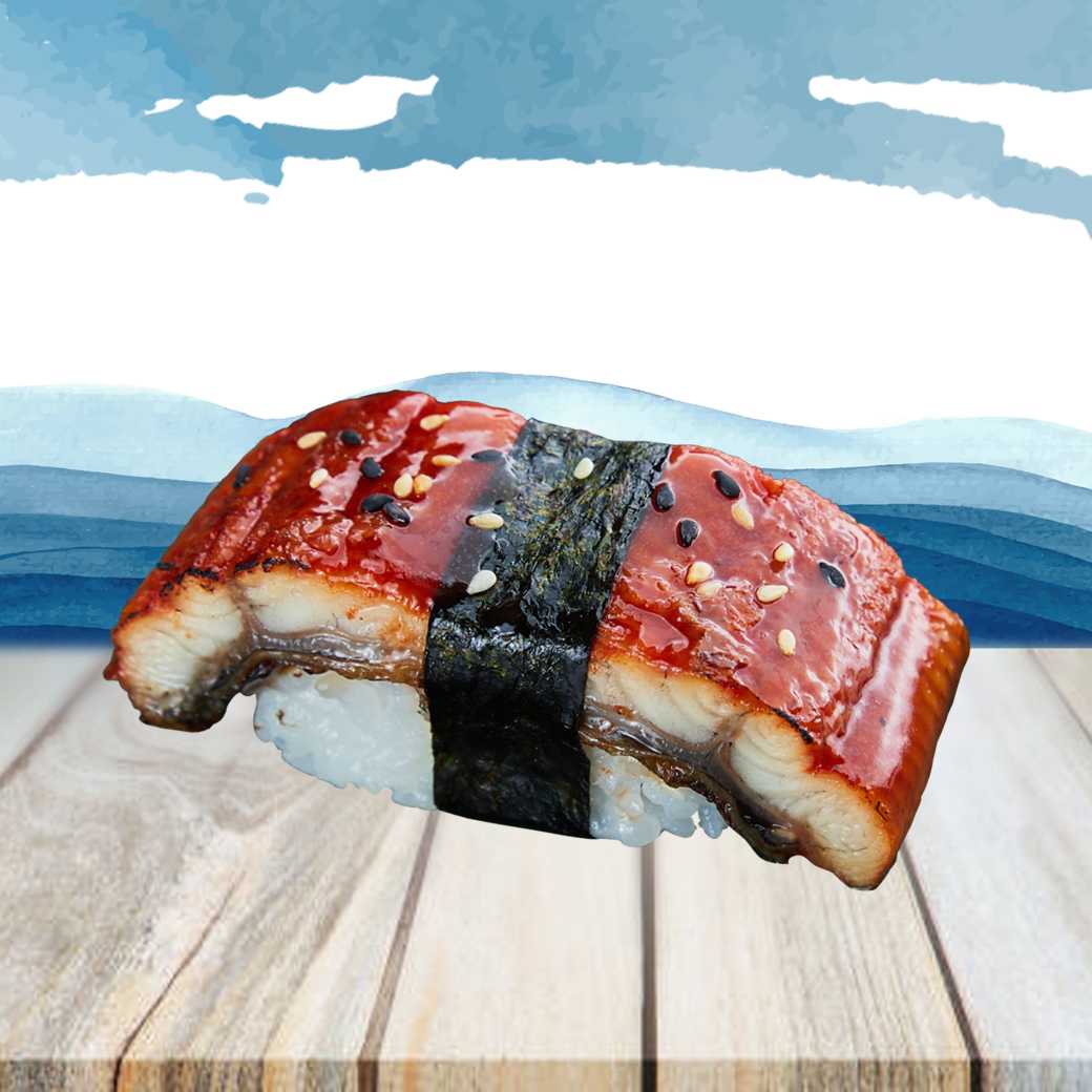 Unagi Nigiri	ข้าวปั้นหน้า ปลาไหล ญี่ปุ่น