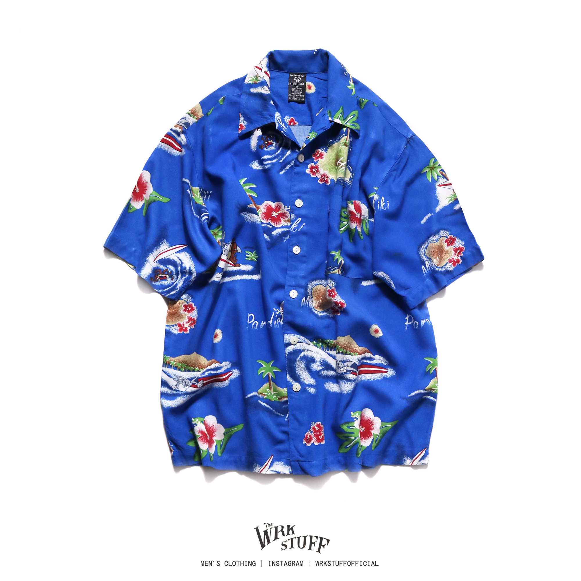 Vtg.Warner Bros Studio Store 90’s Aloha Shirt (M)