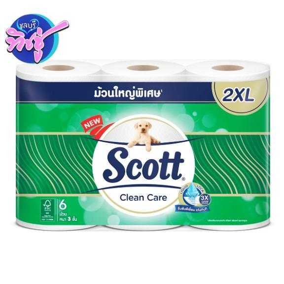 กระดาษชำระ Scott Clean Care XXL  6 (ม้วน) แพ็ค