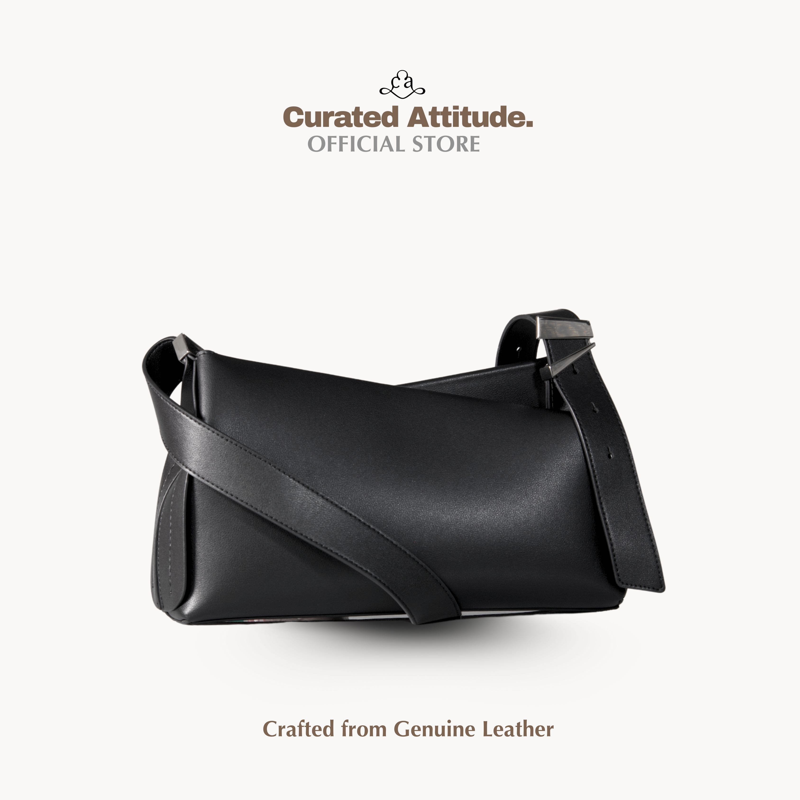 (พร้อมส่ง) Bella Collection - Black - Genuine Leather