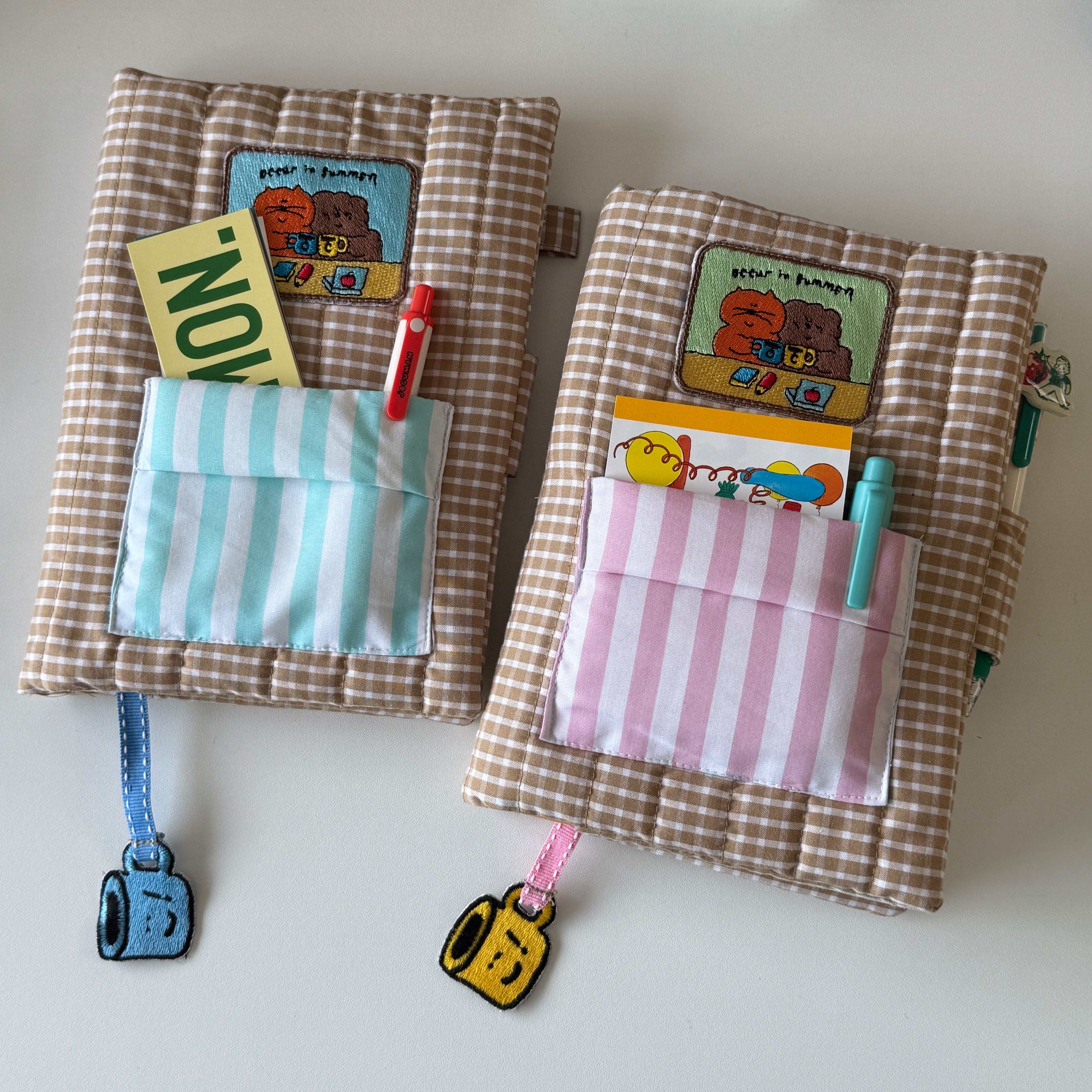 book cover with ribbon bookmark (size A5)