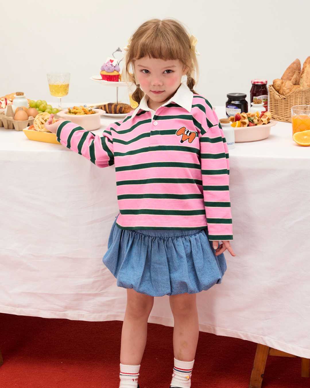 (Look10) Candy Rugby Girl Set