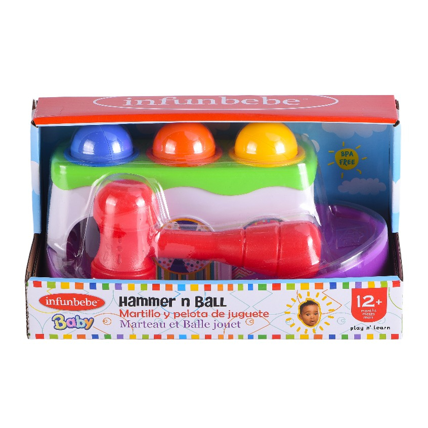 Wel-B x Infunbebe Hammer 'n Ball - (ของเล่น ชุดค้อนและบอล) ของเล่นเด็ก ชุดรางบอลพร้อมค้อนทุบ ลูกบอล