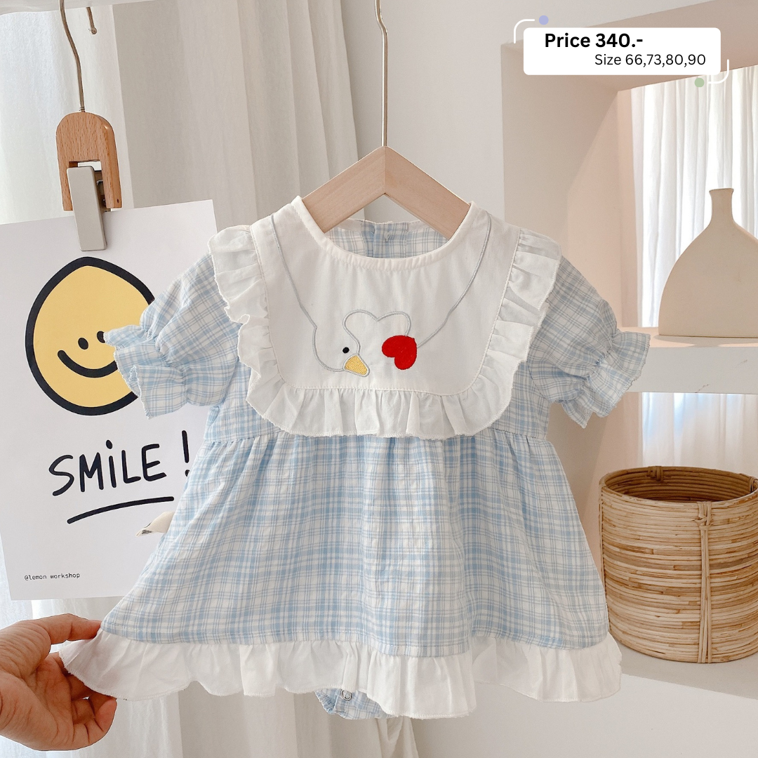 Romper สีฟ้าตาราง (RP0467)