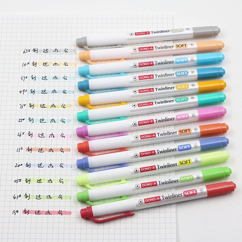ปากกาไฮไลท์ ปากกาเน้นข้อความ รุ่น Twinliner Soft