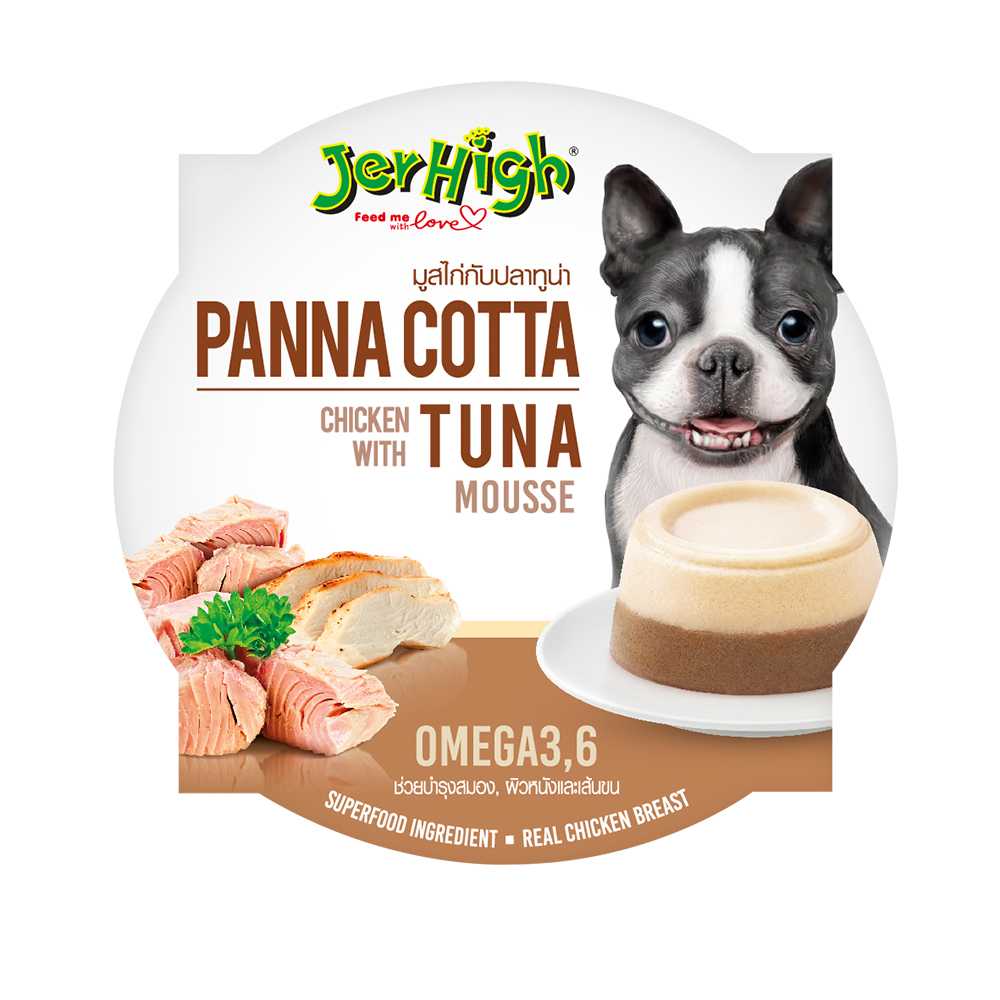 Panna Cotta (มูสไก่กับปลาทูน่า) 6 ถ้วย