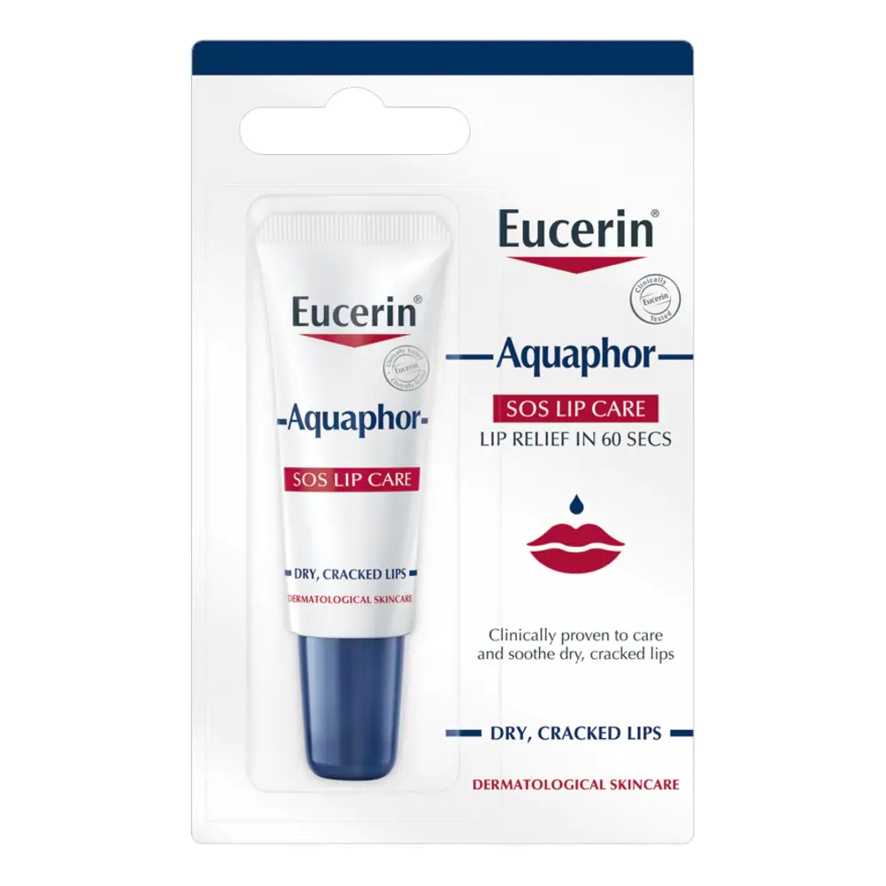 Eucerin Aquaphor SOS LIP CARE 10 ML. ยูเซอรีน อควาฟอร์ เอสโอเอสลิป แคร์
