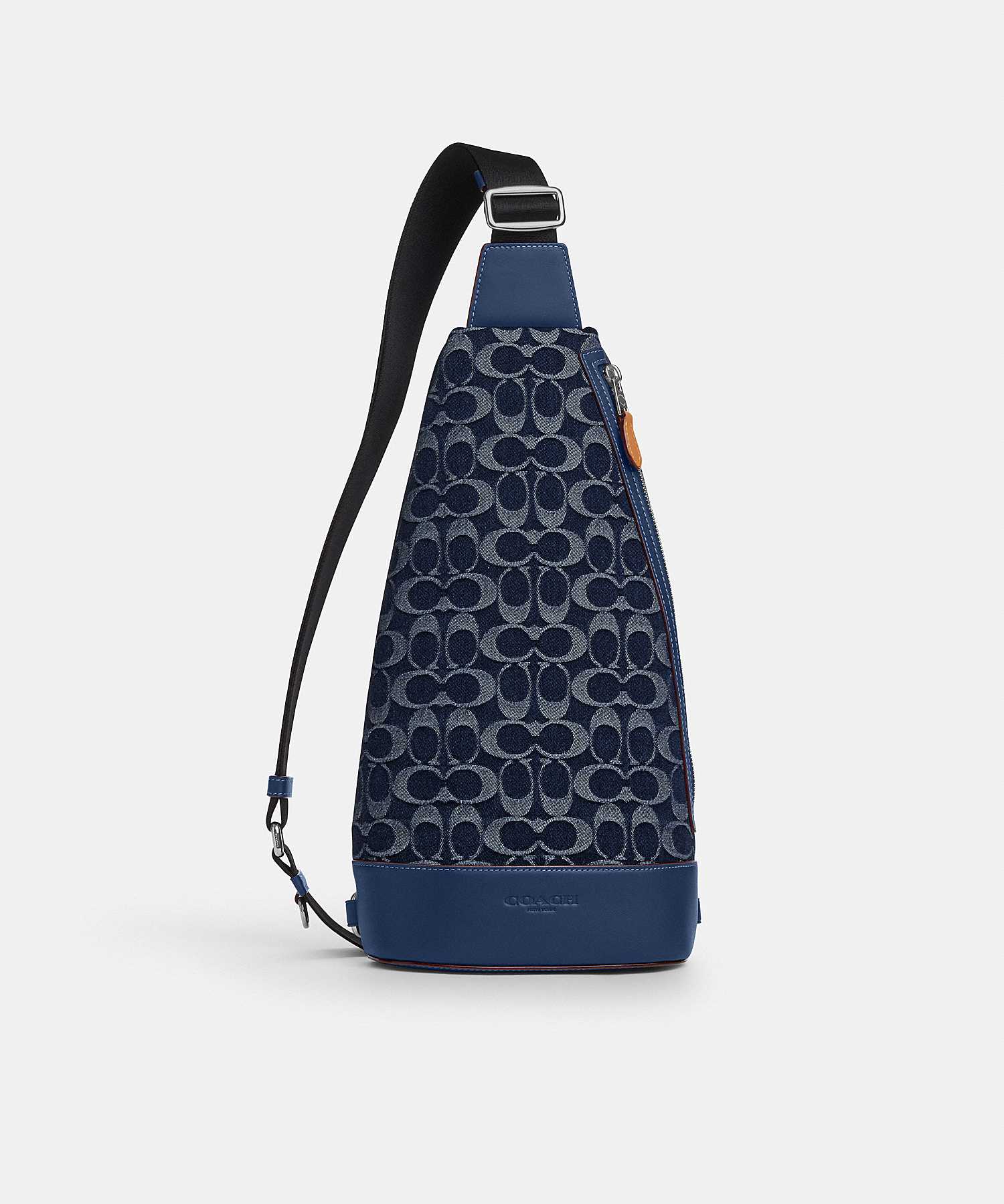 COACH DOMINIC SLING PACK IN SIGNATURE DENIM CY804 SVXR9