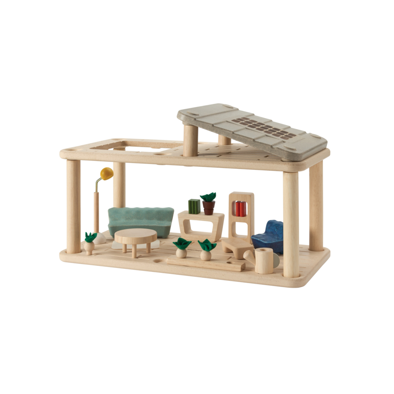 PlanSpace Gathering Flat With Sunroom ห้องนั่งเล่นกระจก
