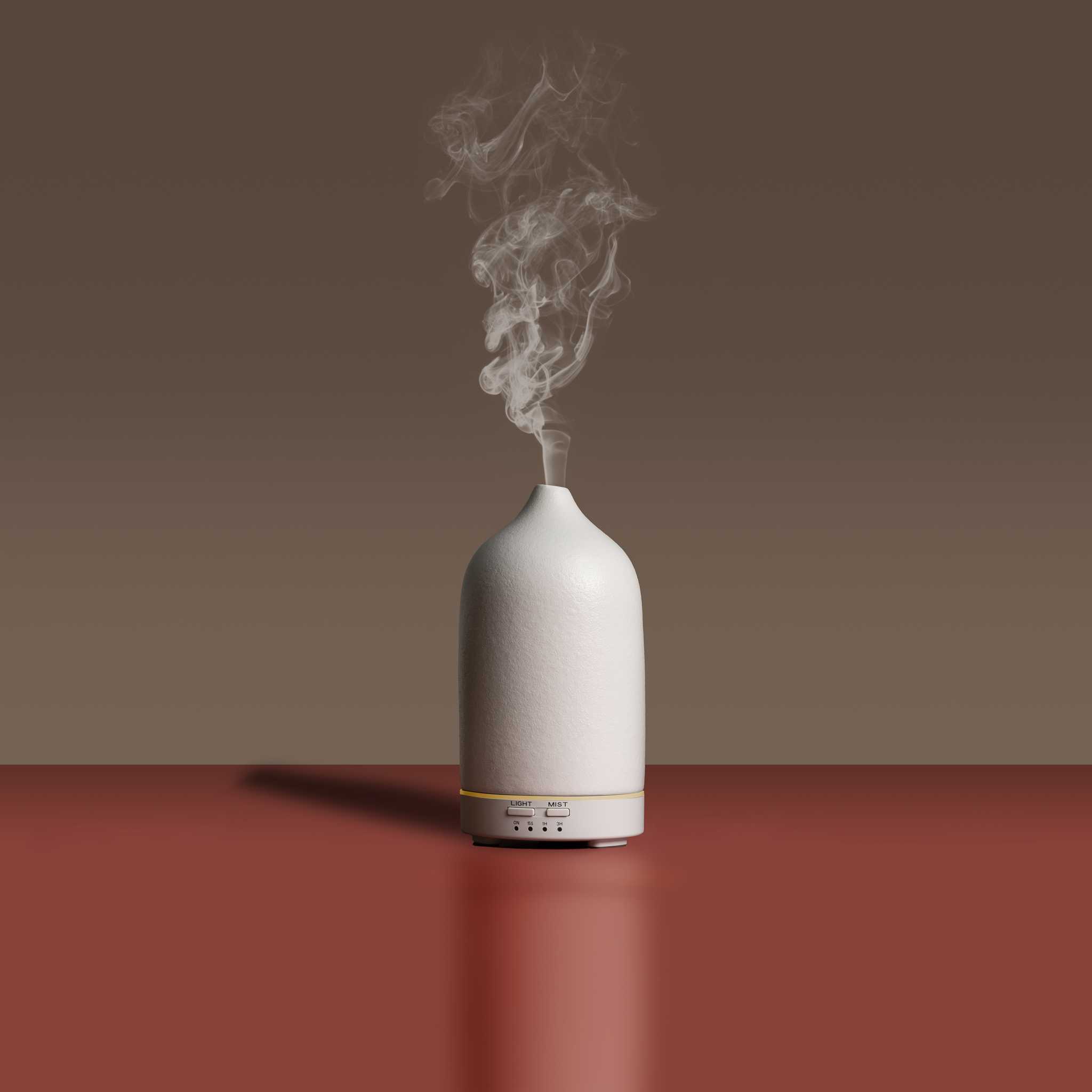 PAWIS เครื่องพ่นอโรม่า SPHERE ULTRASONIC DIFFUSER - สีขาว พร้อมชุดอโรม่าออยล์ 18ml จำนวน 3 ขวด