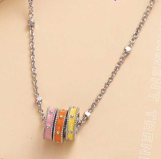 Colorful Hoop Pendant EAR87