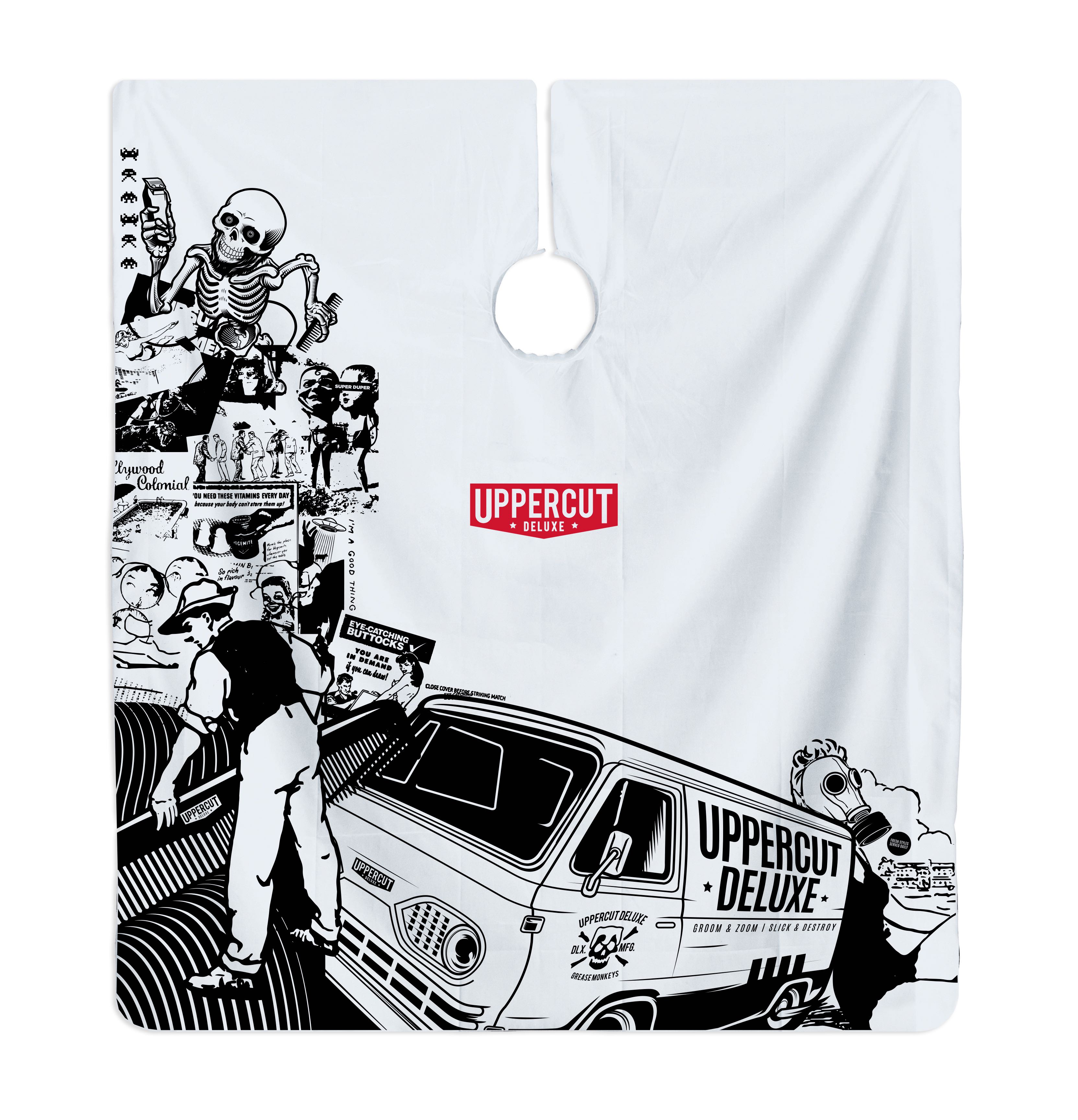 ผ้าคลุมตัดผม Uppercut Deluxe - Collage