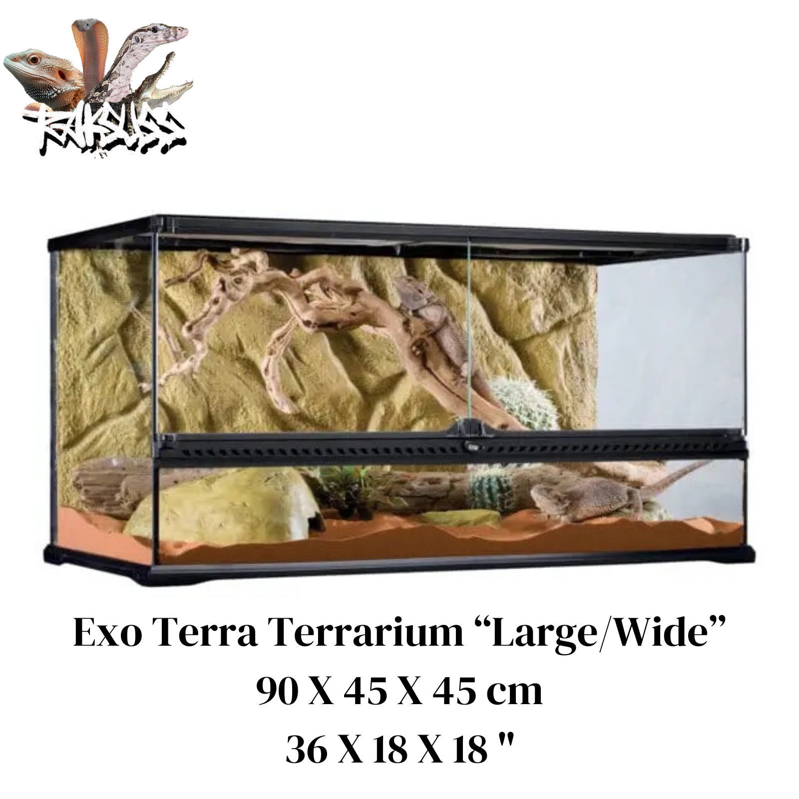 Exo Terra Natural Terrarium Large Wide 36” x 18” x 18”(PT2613)