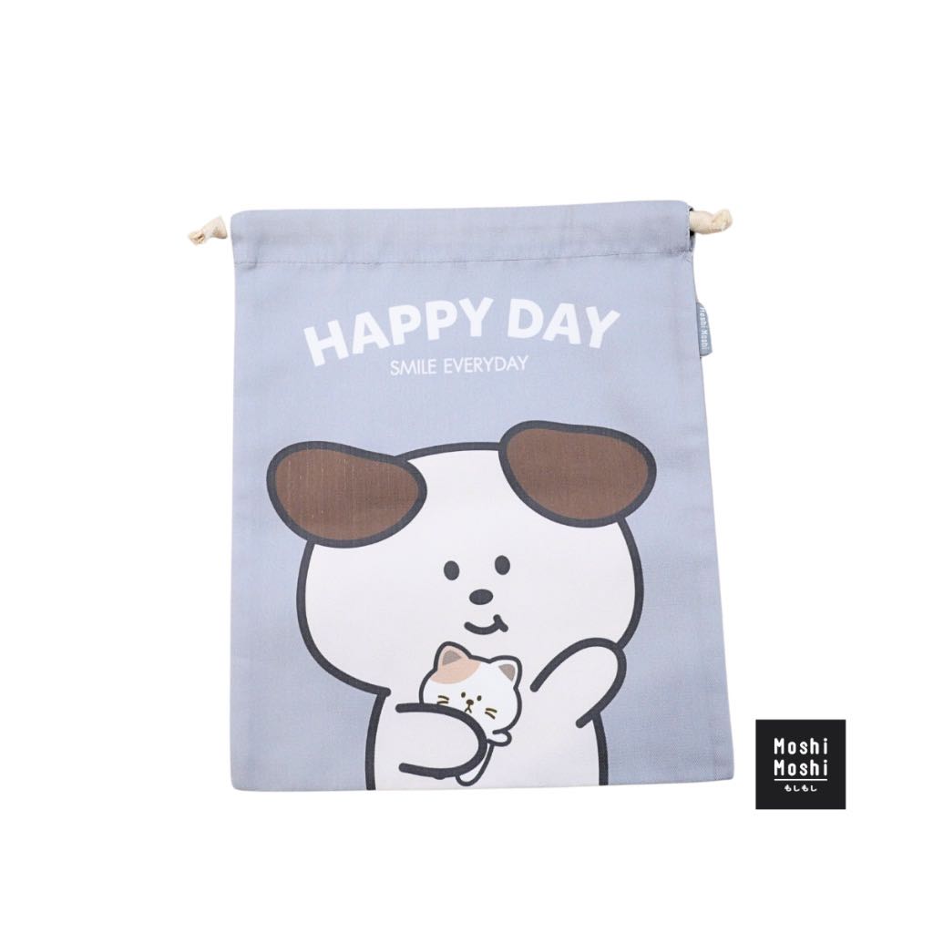 Moshi Moshi ถุงผ้า ถุงหูรูด กระเป๋าถุง ลายน่ารัก