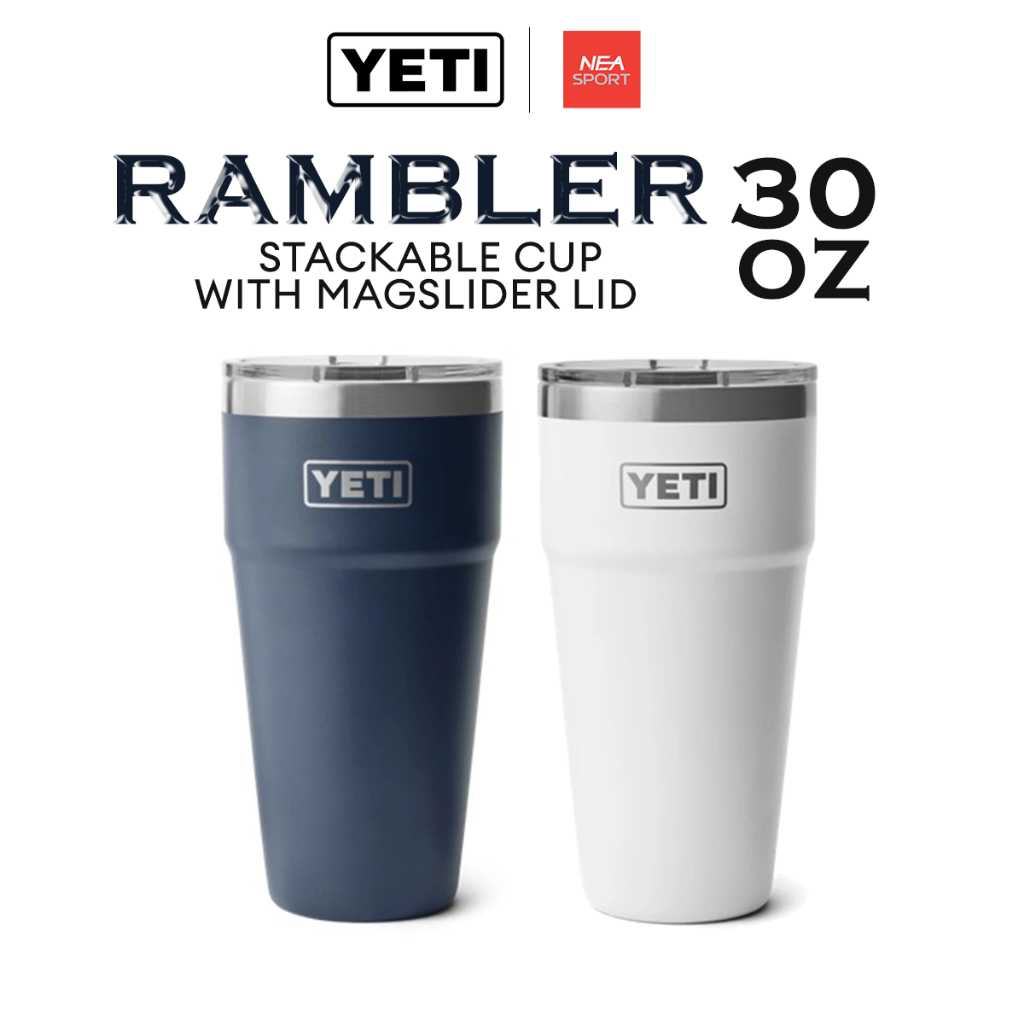 YETI RAMBLER CUP WITH MAGSLIDER LID 30 OZ แก้วเยติ เก็บความเย็น STACKABLE 30