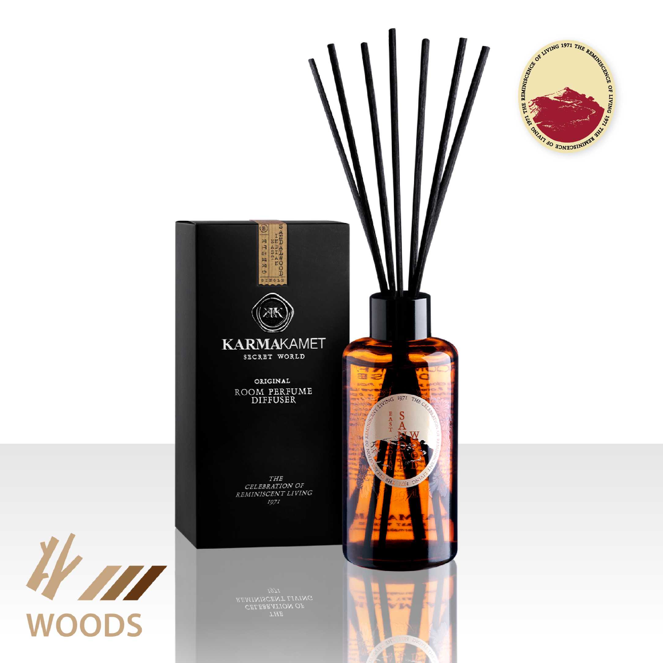 ก้านไม้หอมกระจายกลิ่น Original Room Perfume Diffuser / Single / Woods