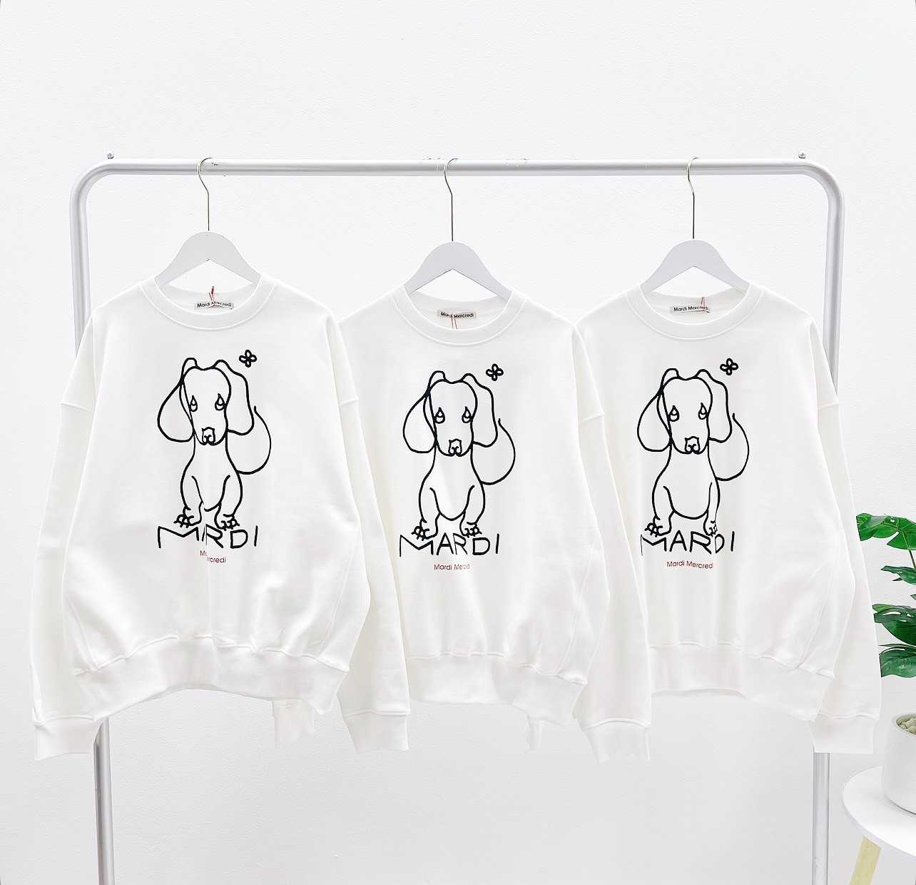 Mardi DDANJI CH.02 SWEATSHIRT (WHITE BLACK)