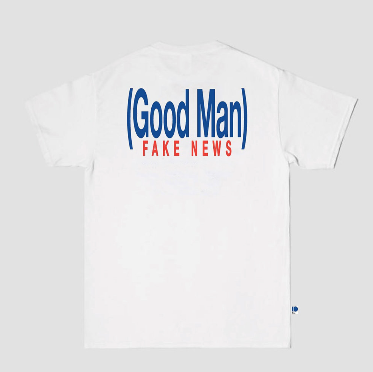 เสื้อยืดสีขาว GoodMan NEWS T-shirt