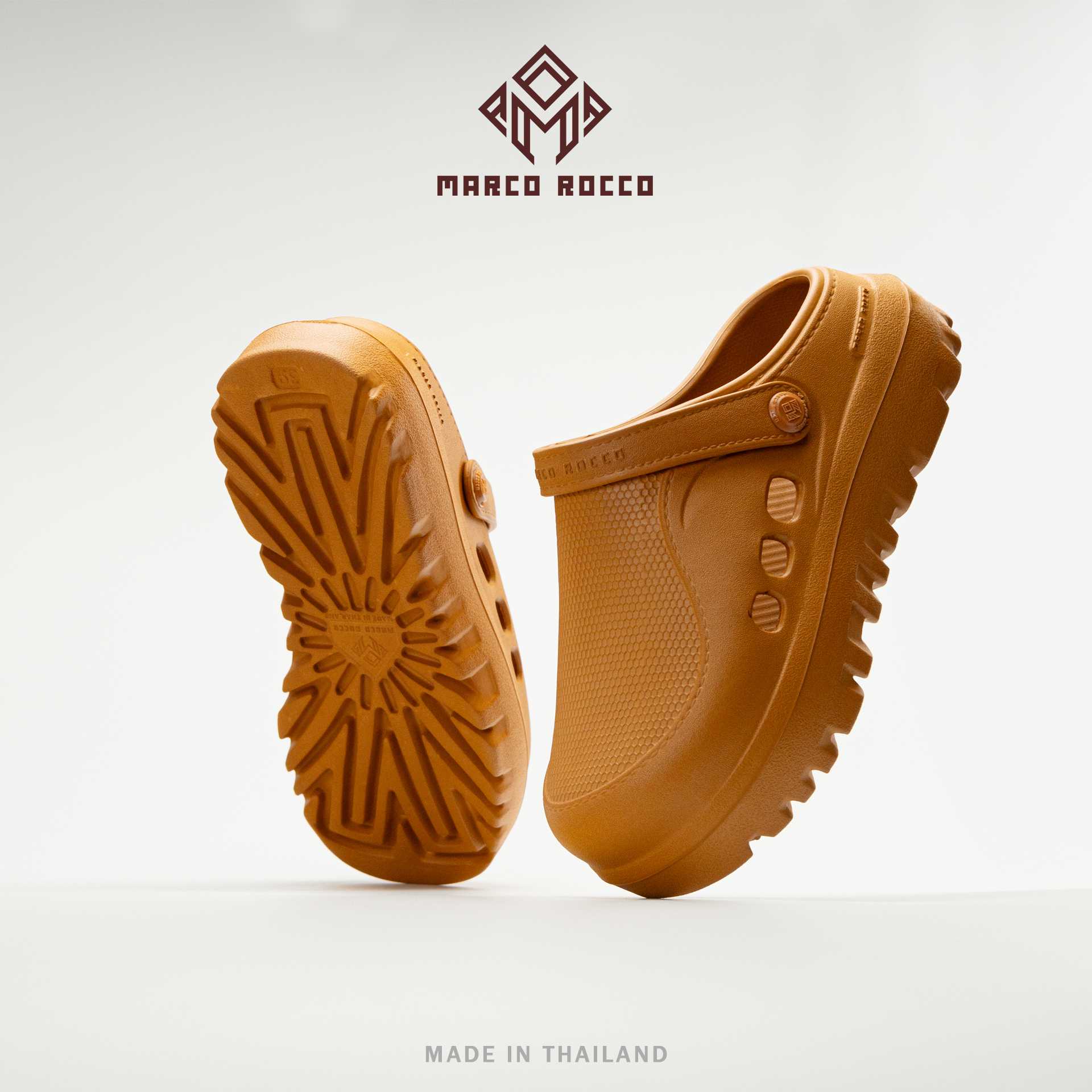 Marco Rocco รุ่น MR8028 รองเท้าเปิดส้น มีสายรัดส้น EVA พื้นนุ่มหนา ใส่สบาย ใส่ได้ทุกโอกาส Size 37-42