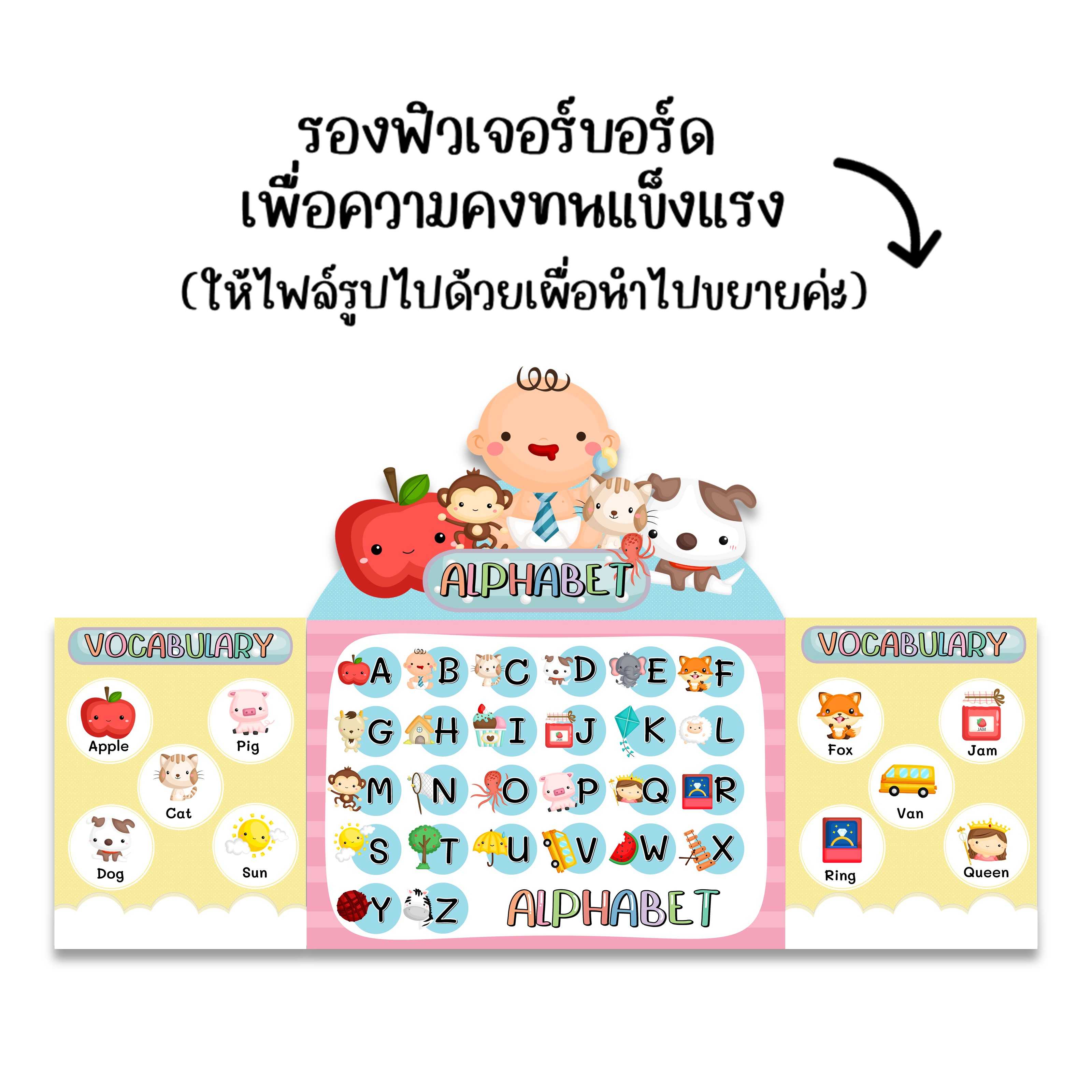 ไฟล์ PDF บอร์ดพับ A-Z