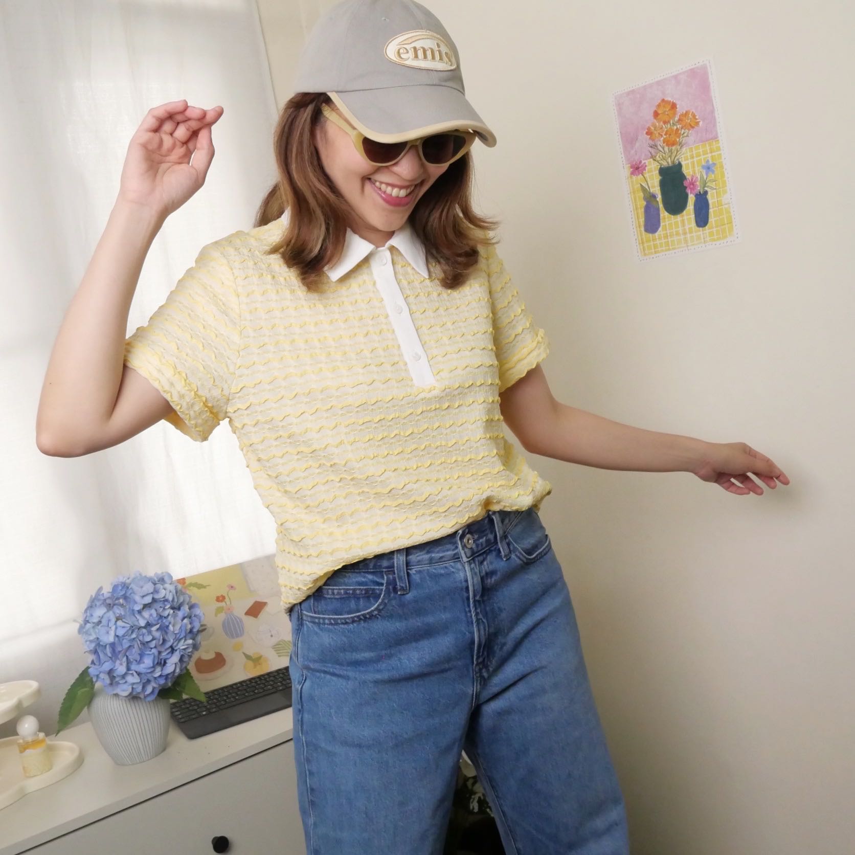AMAMM POLO TOP ~ Lon Lon 💛 Butter