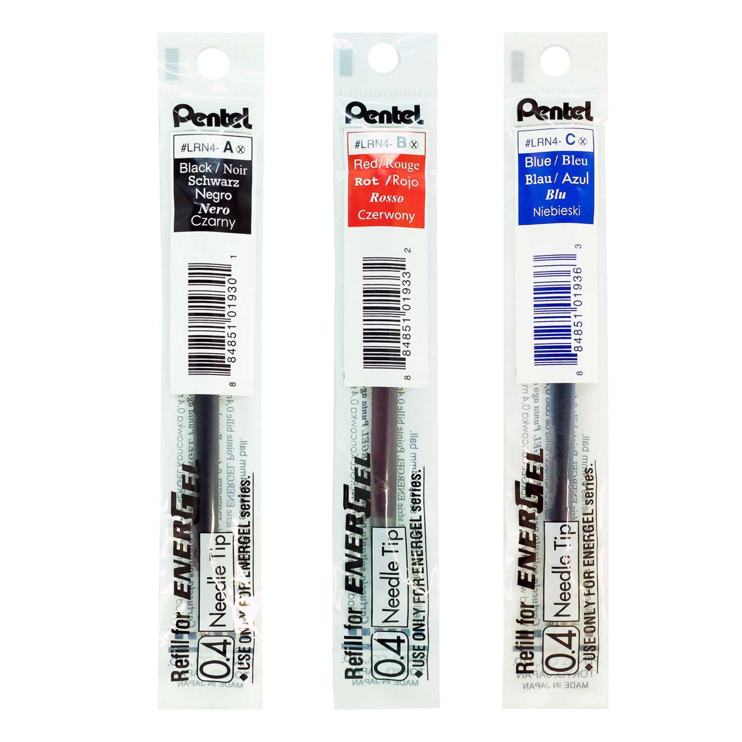 ไส้ปากกาเจลเพ็นเทล Pentel Energel  รุ่น LRN4 ขนาด  0.4 MM