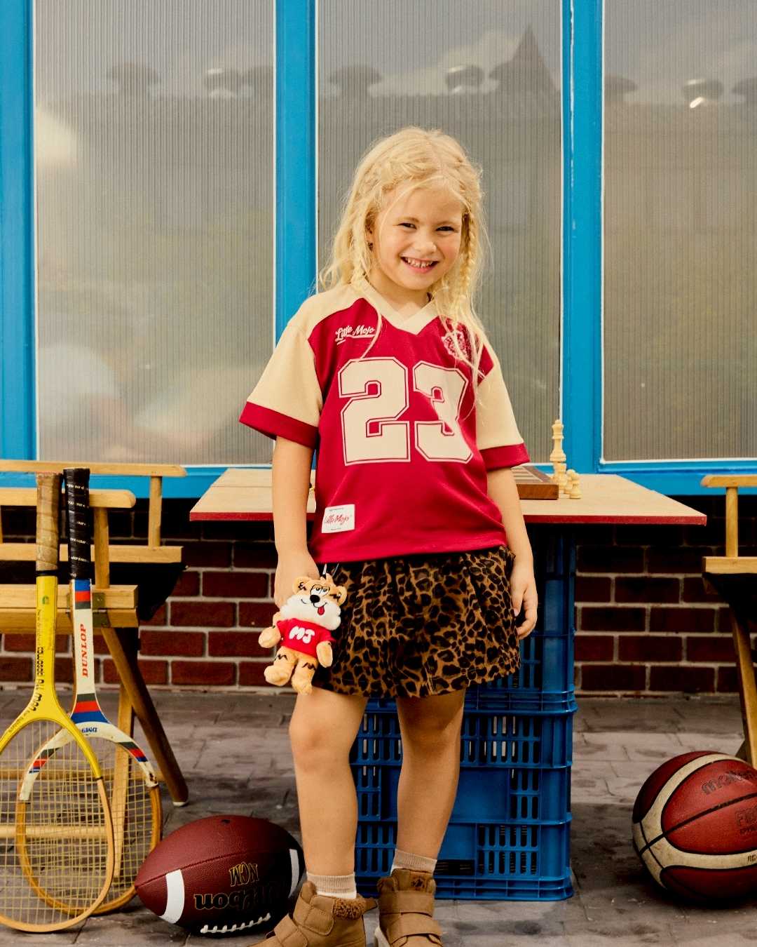 (Look4) Maroon Jersey Girl Set
